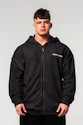 Bluza męska Nebbia  Washed-off Zip Up Hoodie GYM BRO Black