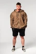 Bluza męska Nebbia  Washed-off Zip Up Hoodie GYM BRO Light Brown