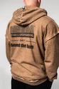 Bluza męska Nebbia  Washed-off Zip Up Hoodie GYM BRO Light Brown