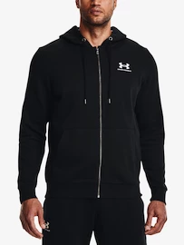 Bluza męska Under Armour Essential Fleece FZ Hood-BLK