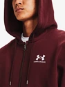 Bluza męska Under Armour  Essential Fleece FZ Hood-RED