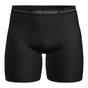 Bokserki męskie Icebreaker Merino Anatomica Long Boxers Black