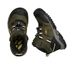 Buty outdoorowe dziecięce Keen Ridge Flex Mid Wp Dark Olive/Dusky Citron