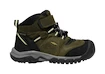 Buty outdoorowe dziecięce Keen Ridge Flex Mid Wp Dark Olive/Dusky Citron