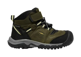 Buty outdoorowe dziecięce Keen Ridge Flex Mid Wp Dark Olive/Dusky Citron