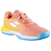 Buty tenisowe dziecięce Babolat Jet Mach 3 All Court Girl Coral/Gold Fusion