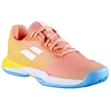 Buty tenisowe dziecięce Babolat Jet Mach 3 All Court Girl Coral/Gold Fusion