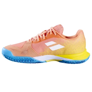 Buty tenisowe dziecięce Babolat Jet Mach 3 All Court Girl Coral/Gold Fusion