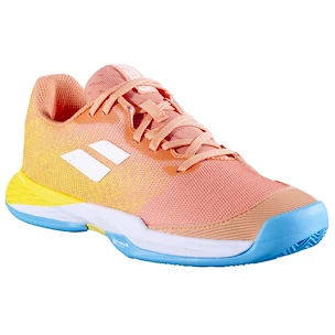 Buty tenisowe dziecięce Babolat Jet Mach 3 All Court Girl Coral/Gold Fusion