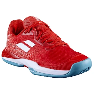 Buty tenisowe dziecięce Babolat Jet Mach 3 Junior Clay Girl Fiesta Red