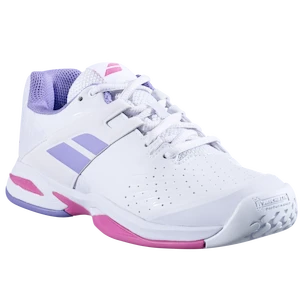 Buty tenisowe dziecięce Babolat Propulse All Court Junior Girl White/Lavender