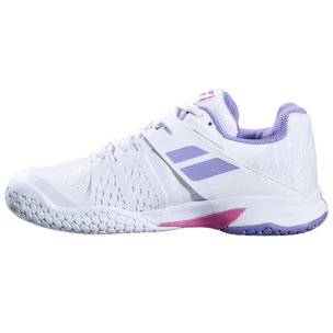 Buty tenisowe dziecięce Babolat Propulse All Court Junior Girl White/Lavender