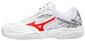 Buty tenisowe dziecięce Mizuno  Breakshot 3 CC White/IgnititonRed  EUR 32,5