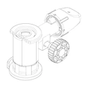 Część zamienna Thule  1500054645 Caster Assembly UG2 - Ver 2