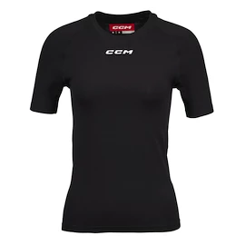 Damska koszulka kompresyjna CCM SS Training Tee Black Senior