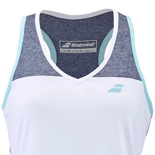 Damski podkoszulek Babolat  Play Tank Top Women White/Blue