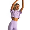 Damski podkoszulek GymBeam  Limitless Cropped T-shirt Lavender