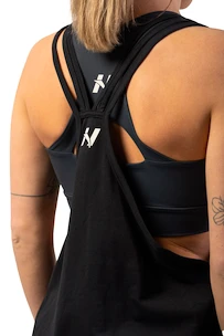 Damski podkoszulek Nebbia  Sleeveless Loose Cross Back Tank Top "Feeling Good" Black S