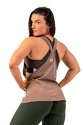 Damski podkoszulek Nebbia  Sleeveless Loose Cross Back Tank Top "Feeling Good" Brown