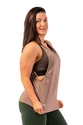 Damski podkoszulek Nebbia  Sleeveless Loose Cross Back Tank Top "Feeling Good" Brown