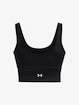 Damski podkoszulek Under Armour  Meridian Fitted Crop Tank-BLK