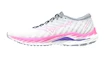 Damskie buty do biegania Mizuno  Wave Inspire 19 Snow White/High-Vis Pink/Purple Punch  UK 5,5