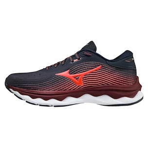 Damskie buty do biegania Mizuno  Wave Sky Wave Sky 5 / India Ink / Living Coral / Pomegranite  UK 5,5