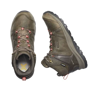 Damskie buty outdoorowe Keen Terradora II Ltr Mid Wp Brindle/Redwood