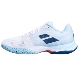 Damskie buty tenisowe Babolat Jet Mach 3 AC Women White/Angel Blue  EUR 39