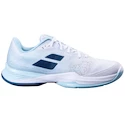 Damskie buty tenisowe Babolat Jet Mach 3 AC Women White/Angel Blue  EUR 39