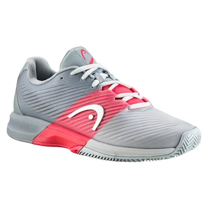 Damskie buty tenisowe Head Revolt Pro 4.0 Clay Grey/Coral