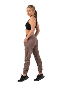 Damskie dresy Nebbia  Iconic Mid-Waist Sweatpants 408 brown