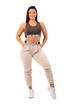 Damskie dresy Nebbia  Iconic Mid-Waist Sweatpants 408 cream