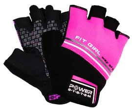 Damskie rękawiczki fitness Power System Fit Girl Evo Pink