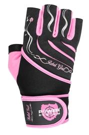 Damskie rękawiczki fitness Power System Rebell Girl Pink