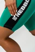 Damskie spodenki rowerowe Nebbia ICONIC High Waisted Biker Shorts green