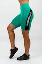 Damskie spodenki rowerowe Nebbia ICONIC High Waisted Biker Shorts green