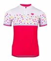 Dziecięca koszulka rowerowa Etape  RIO pink/white