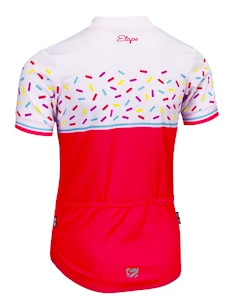 Dziecięca koszulka rowerowa Etape  RIO pink/white