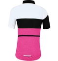 Dziecięca koszulka rowerowa Force  Kid View pink/white/black