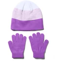 Dziewczęce rękawiczki Under Armour  Beanie Glove Combo purple