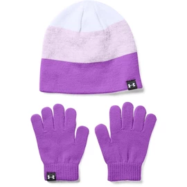 Dziewczęce rękawiczki Under Armour Beanie Glove Combo purple