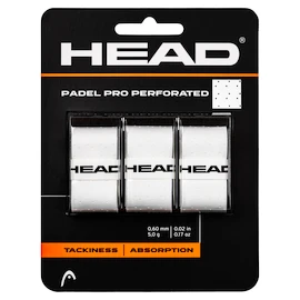 Górna owijka Head Padel Pro Perforated 3 Pack White