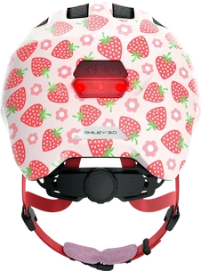 Kask dziecięcy Abus Smiley 3.0 LED Rose strawberry