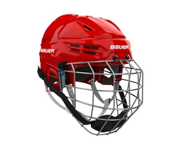 Kask hokejowy Bauer RE-AKT 55 Combo Red Senior