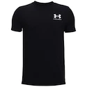 Koszulka chłopięca Under Armour  Sportstyle Left Chest SS Black XS