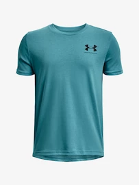 Koszulka chłopięca Under Armour SPORTSTYLE LEFT CHEST SS-BLU