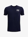 Koszulka chłopięca Under Armour  SPORTSTYLE LEFT CHEST SS-NVY