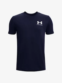 Koszulka chłopięca Under Armour SPORTSTYLE LEFT CHEST SS-NVY