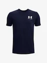 Koszulka chłopięca Under Armour  SPORTSTYLE LEFT CHEST SS-NVY XS